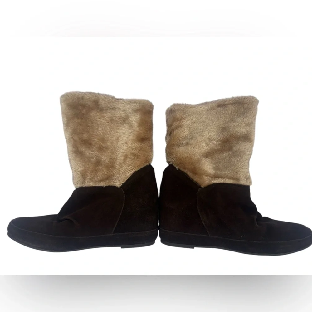 ALDO Women’s Platform Suede Faux Fur Lining Upper Ankle Boots - Picture 7 of 10